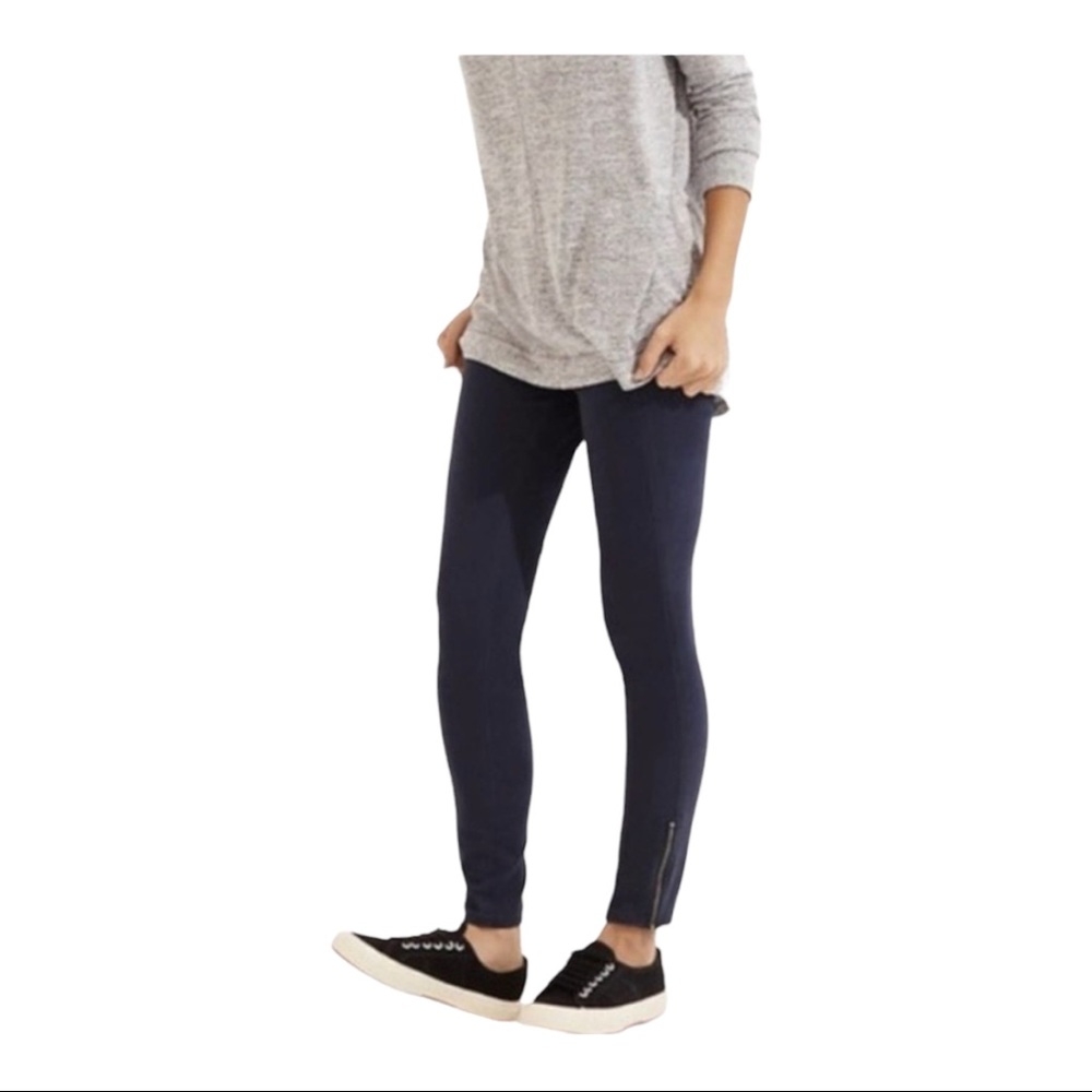 Anthropologie Lou & Grey Jeans Modern Skinny Ankle Zipper Black Womens Size 27 - Picture 13 of 13